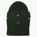 Palace Zip Off Facemak Beanie Olive