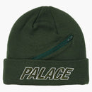 Palace Zip Pocket Beanie Green