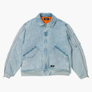 Palace Ziped Ma-1 Bomber Jacket Stone Wash