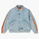 Palace Ziped Ma-1 Bomber Jacket Stone Wash