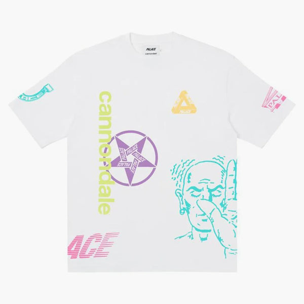Palace x Cannondale Mad Boy T-shirt vit