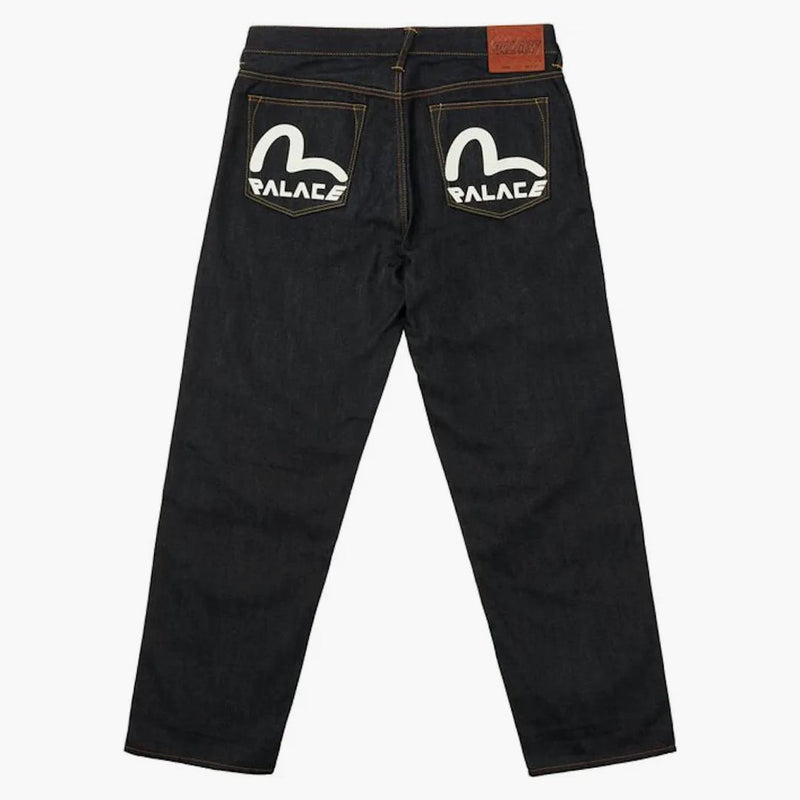 Palace X Evisu 2008 Classic Seagull Denim Jeans Indigo Raw