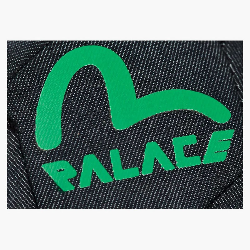 Palace X Evisu Denim Football Indigo Raw
