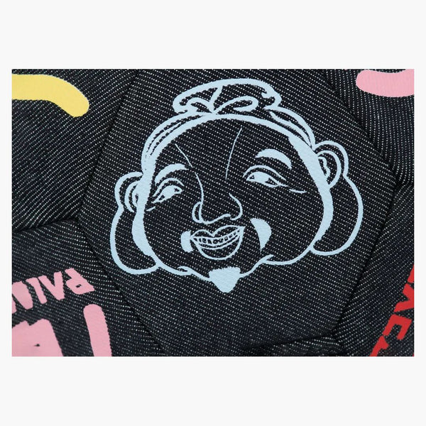 Palacio x evisu denim football indigo raw