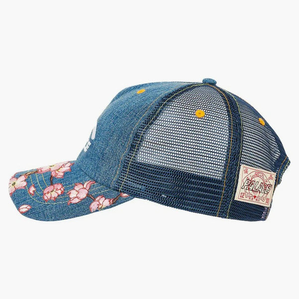 Palace x Evisu Denim Mesh Trucker Cap Stone Wash