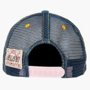 Palace X Evisu Denim Mesh Trucker Cap Stone Wash