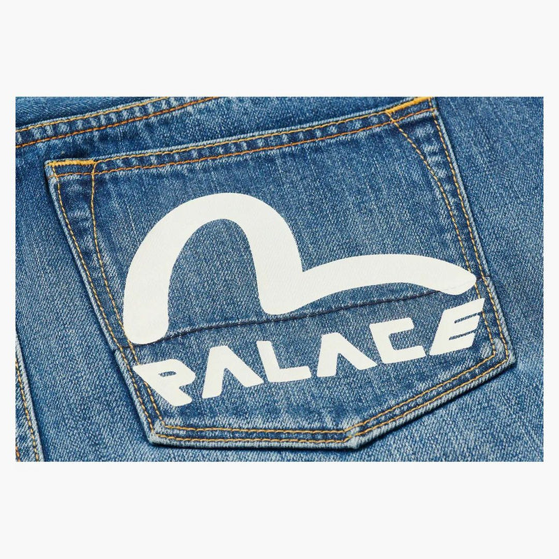 Palác x evisu džínoviny tote světelné praní