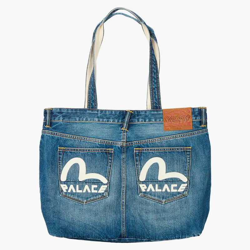 Palác x evisu džínoviny tote světelné praní