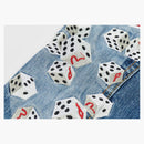 Palace X Evisu Dice Denim Jacket Light Wash