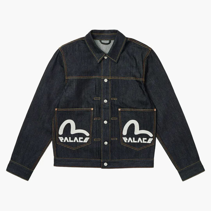 Palác x evisu dice džínové bunda surové