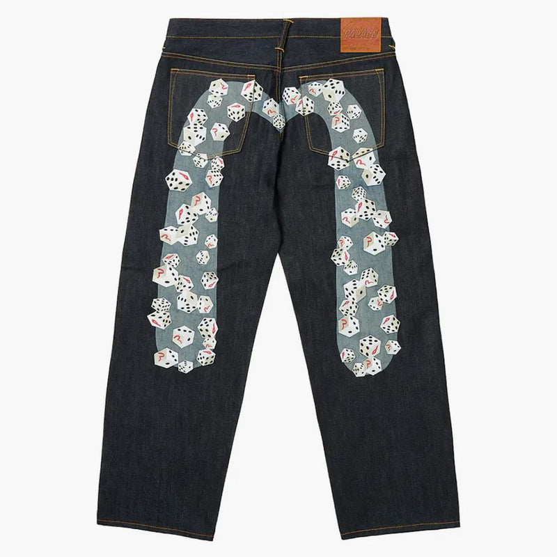 Palace X Evisu Dice Denim Jean Raw