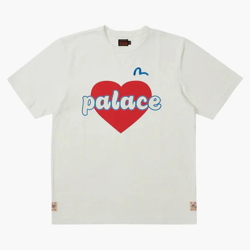 Palace X Evisu Heart T-Shirt White