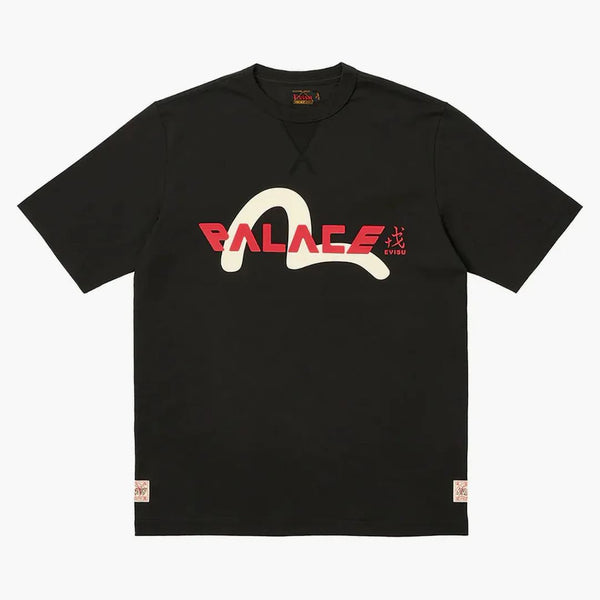Palace X Evisu Logo T-shirt Black