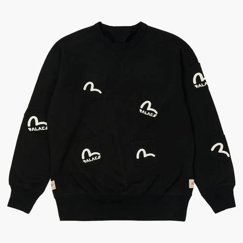 Palace x Evisu Multi Pocket Crew Black