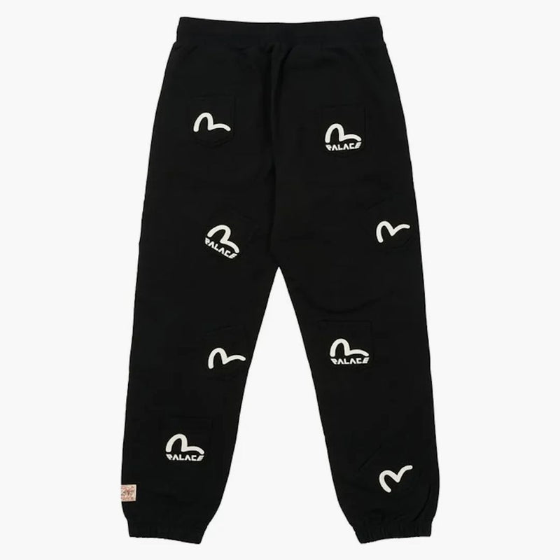 Palace X Evisu Multi Pocket Joggers Black