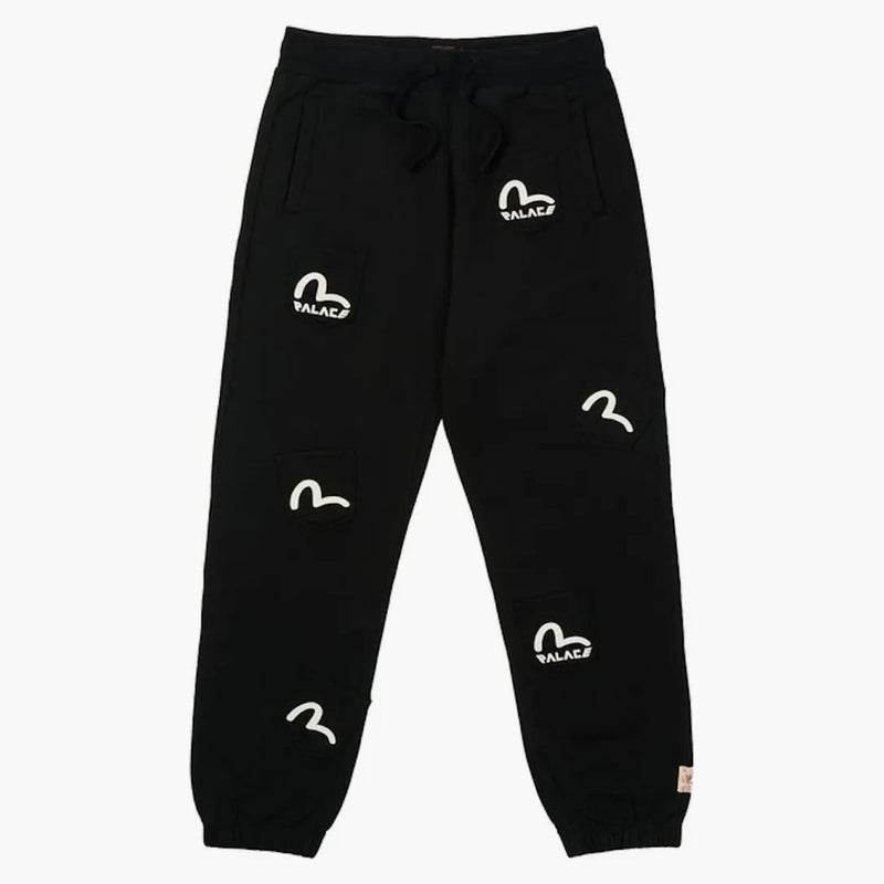 Palace X Evisu Multi Pocket Joggers Black