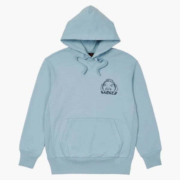 Palace x Evisu Tri-Godhead Hood Dusty Blue