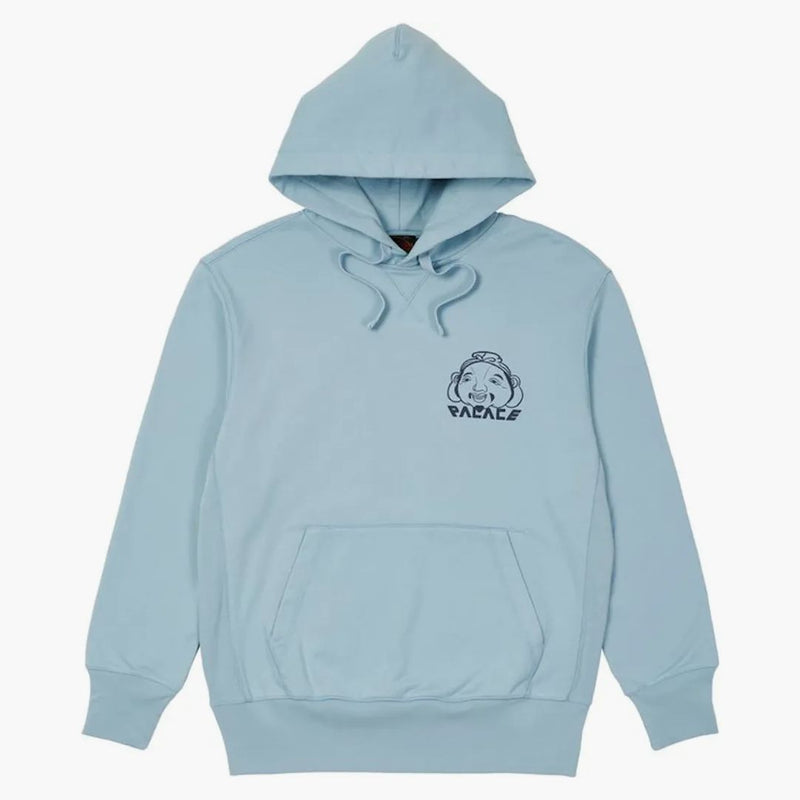 Palace x Evisu Tri-Godhead Hood Dusty Blue