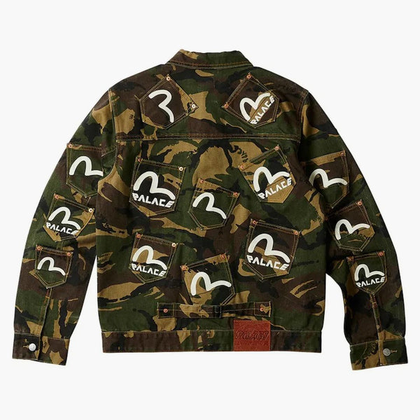 Palace X Evisu Type One Denim Jacket Camo