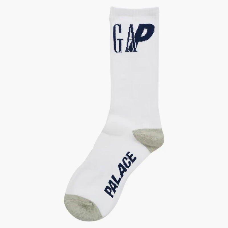 Palace X Gap Crew Socks White
