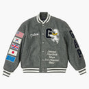 Palace X Gap Kids Varsity Jacket Gray