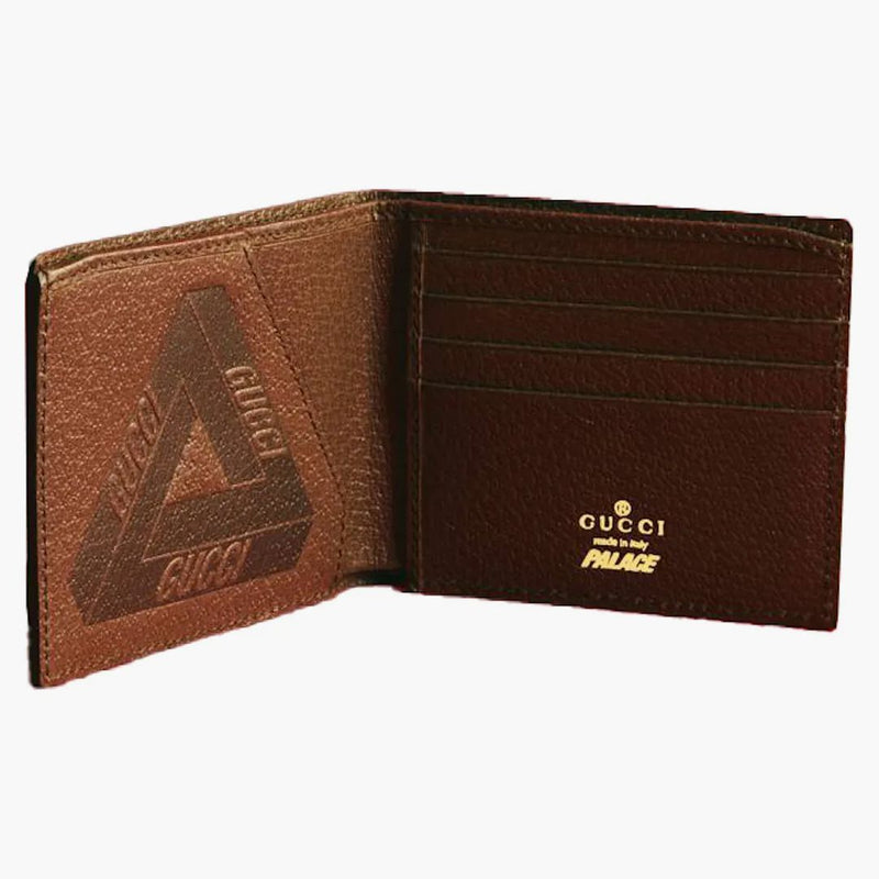 Palace X Gucci GG-P Bi-Fold Wallet Beige
