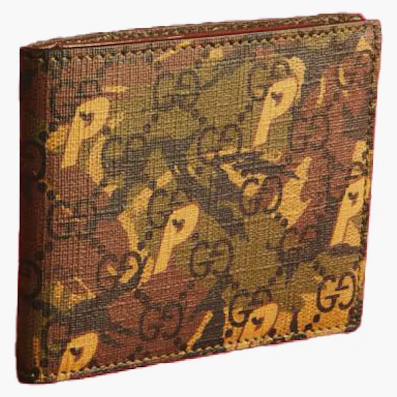 Palace X Gucci Gg-p Bi-fold Wallet Camouflage
