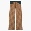 Palazzo x gucci gg-p modello jean baggy jean blu scuro denim