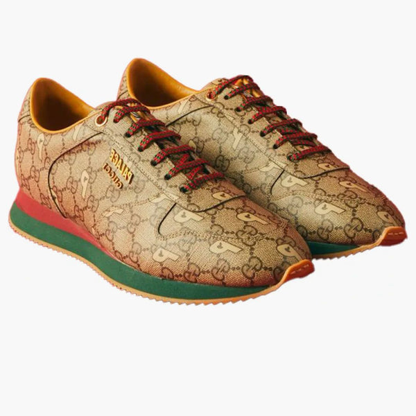 Palace x gucci gg-p supreme sneaker beige