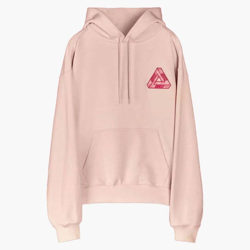 Palace X Gucci Tri-Ferg GG Patch Hoodie Parfait Pink