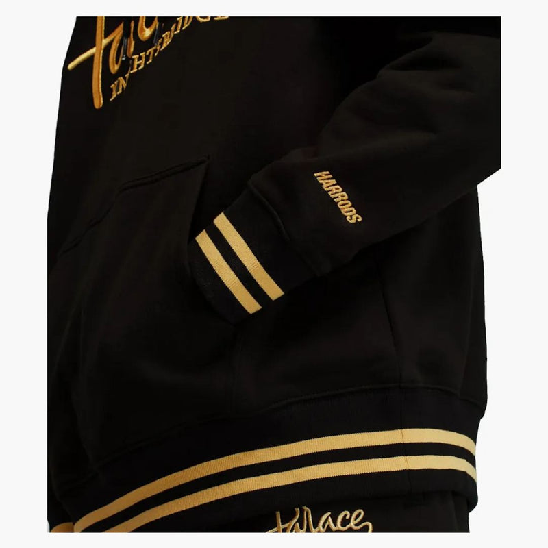 Palace x Harrods haftowane logo bluza bluza czarna