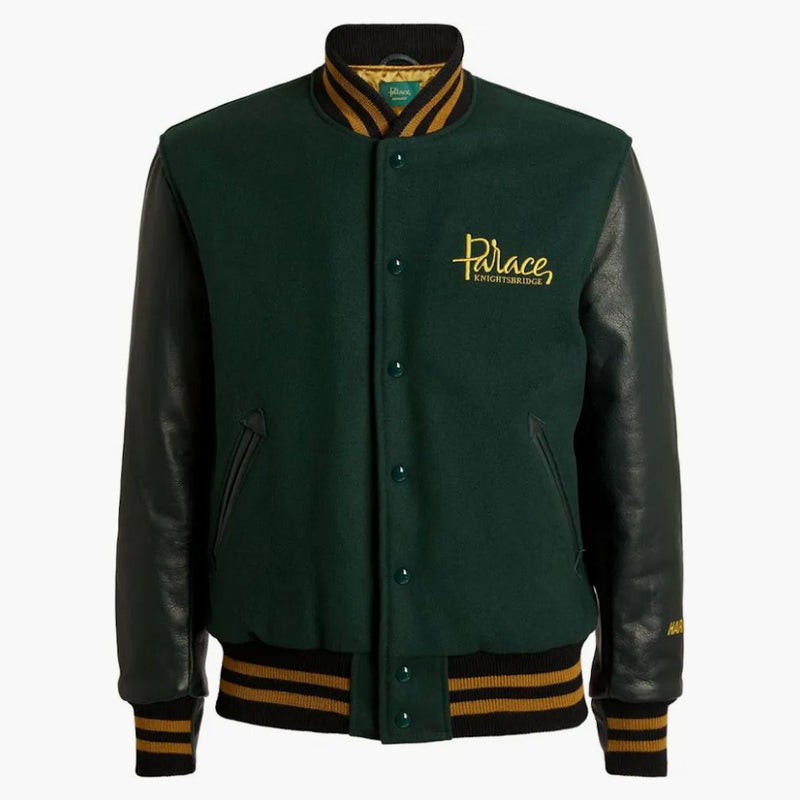 Palác x Harrods Golden Bear Varsity bunda zelená