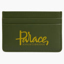 Palace X Harrods Leather Logo Card Holder Green