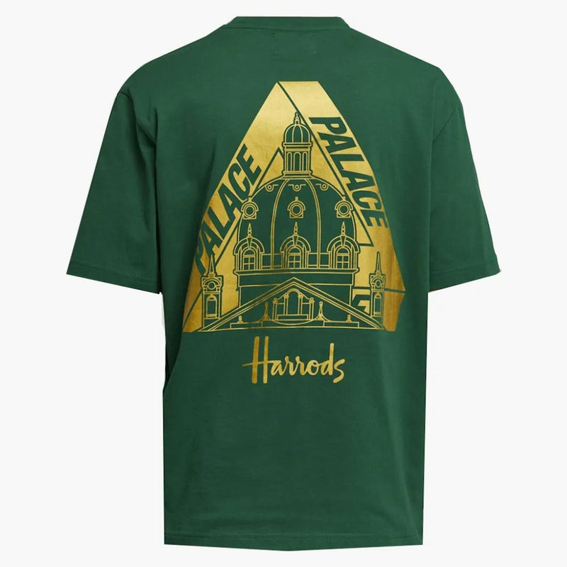 Palace X Harrod's logo T-shirt green