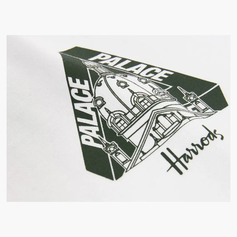 Palace X Harrod's logo T-shirt white