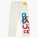 Palace X JCC+ P45 denim Jean White