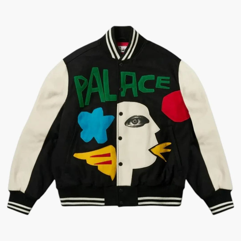 Palace X JCC+ Varsity Jacket Black