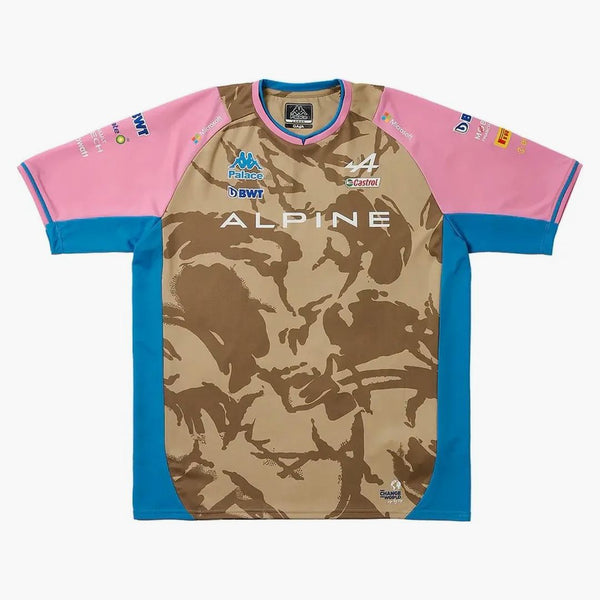 Palác x kappa pro alpský řidič Jersey Desert Camo