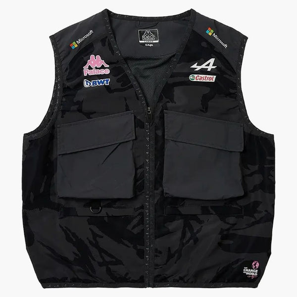 Palace X Kappa för Alpine Pit Vest Bodywarmer Night Desert Camo