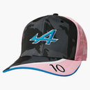 Palace X Kappa New Era For Alpine 9fifty Curved Brim Pit Gasly Cap Night Desert Camo