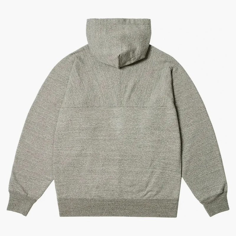 Palazzo x nanamica felpa con cappuccio heather grigio
