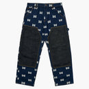 Palace x igły podwójne kolano spodni indygo