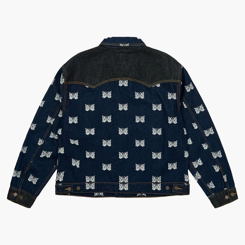 Palace x Needles Western Denim Jacket Indigo