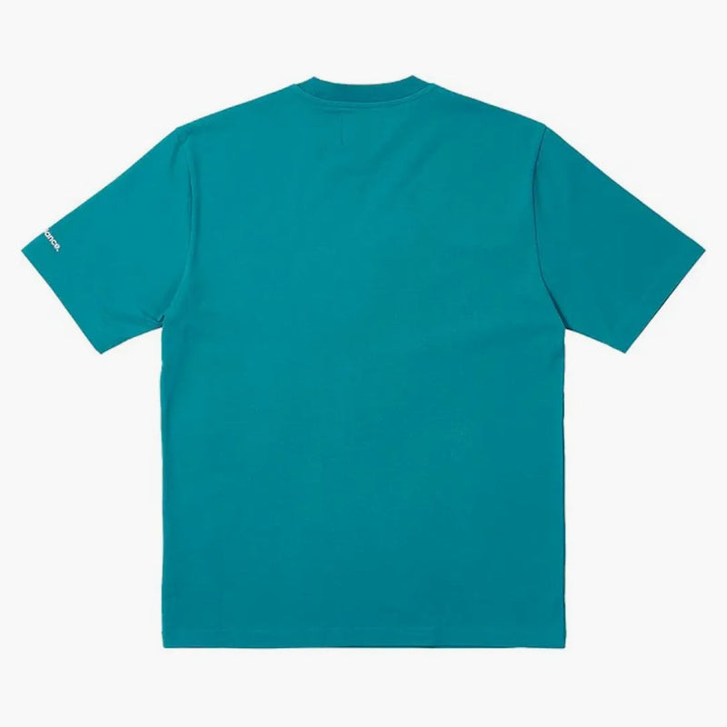 Palazzo x New Balance T-shirt logo verde acqua
