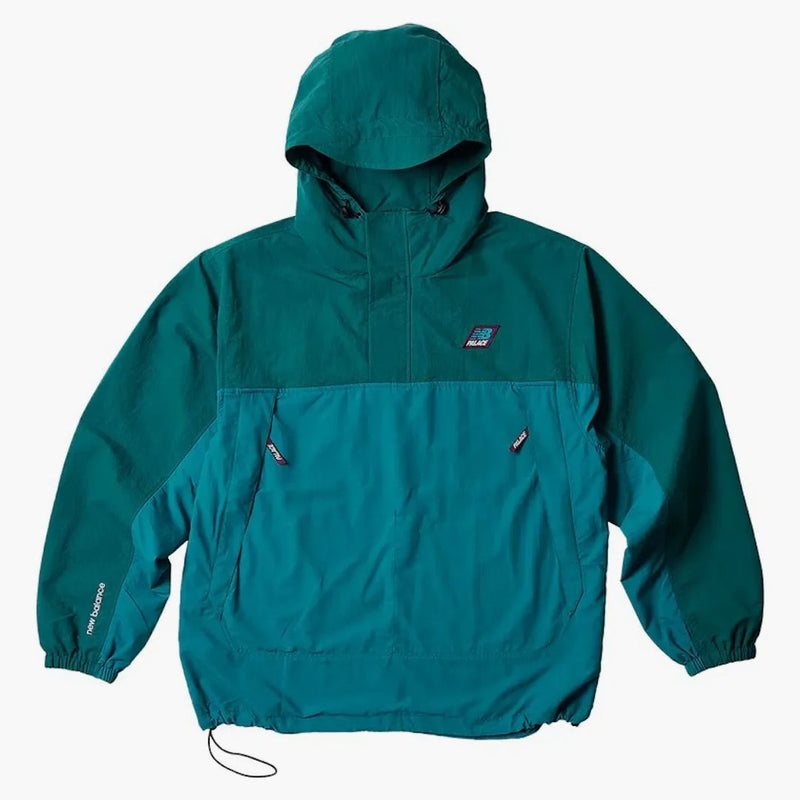 Palác x New Balance Pop přes skořápkovou bundu šedozelenou