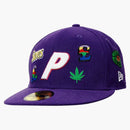 Palace X New Era Jesus 59fifty Fitted Hat Purple