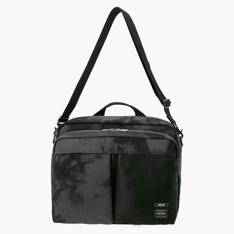 Palace x Porter 2 -Way Ramenní taška černá vlna barviva
