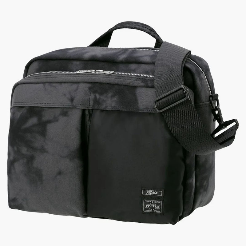 Palace x Porter 2 -Way Ramenní taška černá vlna barviva