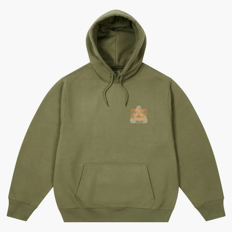 Palace x Porter Logo Hood olive