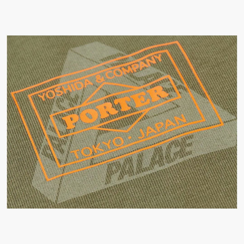 Palace x Porter Logo Hood olive